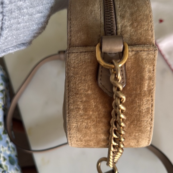Gucci Marmont Velvet Crossbody Bag - Brown - Picture 6 of 10
